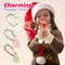 4E's Novelty Christmas Candy Bracelets, 30-Pack Bulk Candies with Festive Santa, Tree & Snowflake Charms, Tasty Strawberry, Fruits For Christmas Stocking Stuffers, Party Favor Candies & School Treats